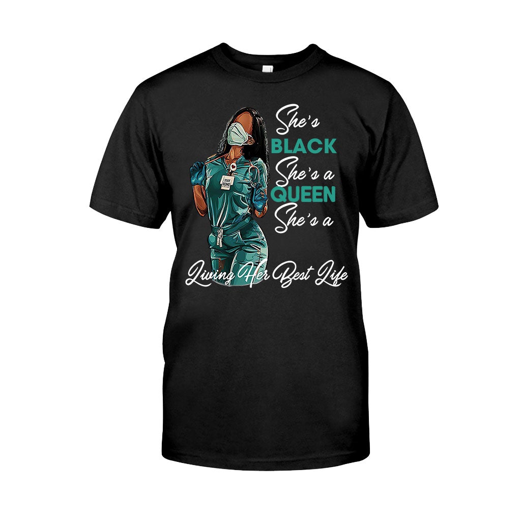 Black Queen – Personalisiertes T-Shirt und Hoodie für Afroamerikanerinnen 1121