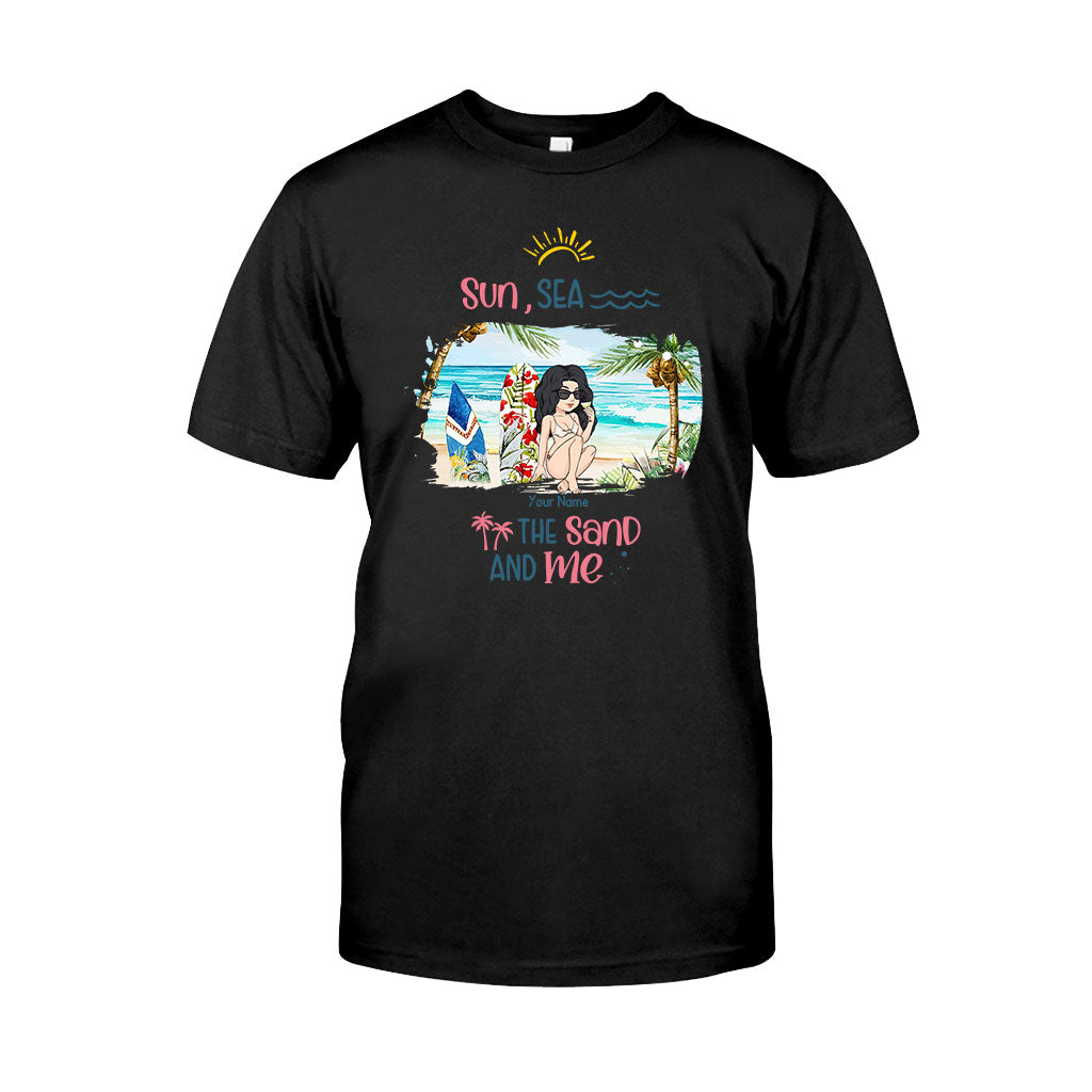 Soleil, mer, sable et moi - T-shirt et sweat à capuche personnalisés pour les amoureux de la mer