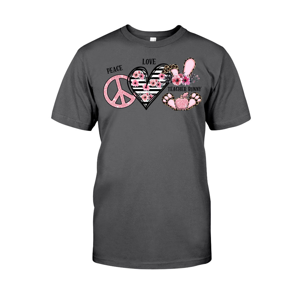 Peace Love One Hip Teacher - Personalized T-shirt and Hoodie
