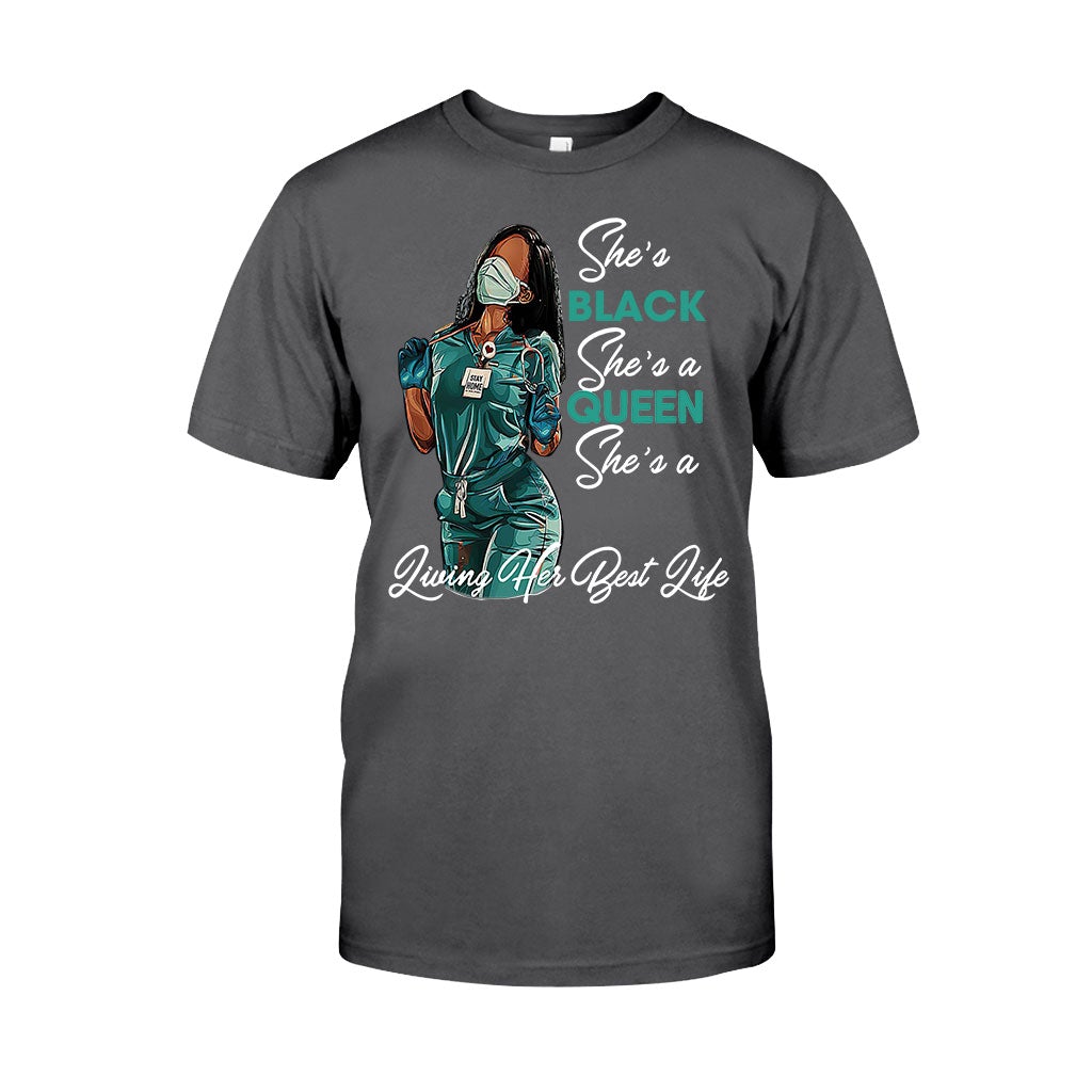 Black Queen – Personalisiertes T-Shirt und Hoodie für Afroamerikanerinnen 1121