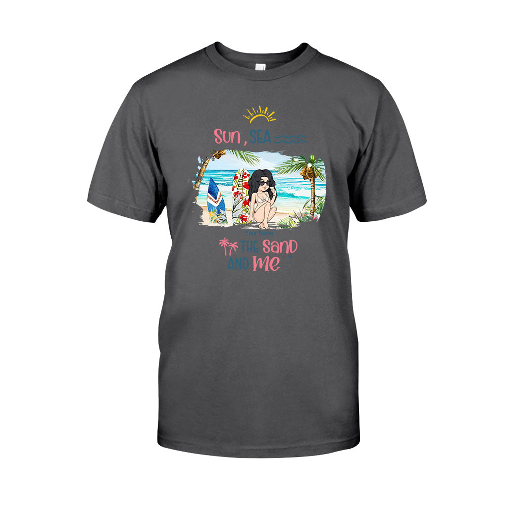 Soleil, mer, sable et moi - T-shirt et sweat à capuche personnalisés pour les amoureux de la mer