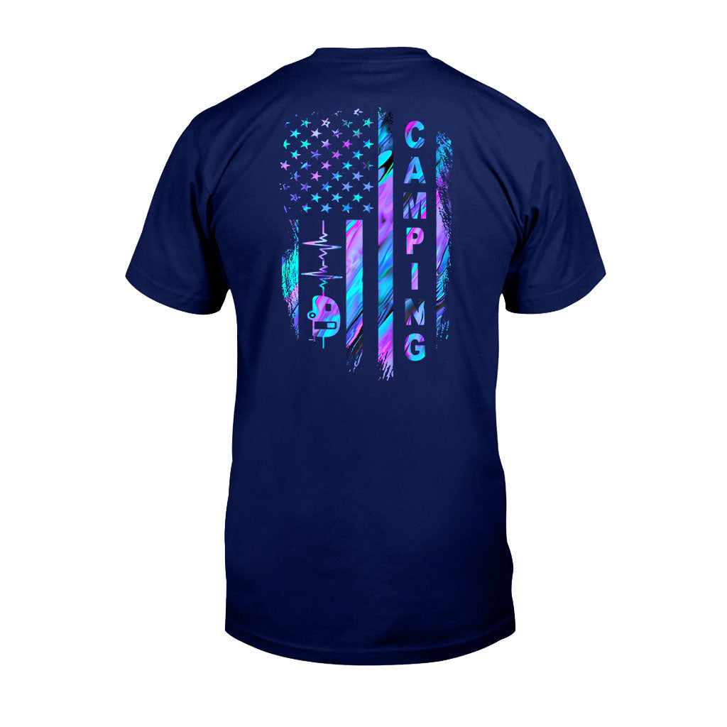 Campingflagge – Hologramm-T-Shirt und Hoodie 1121