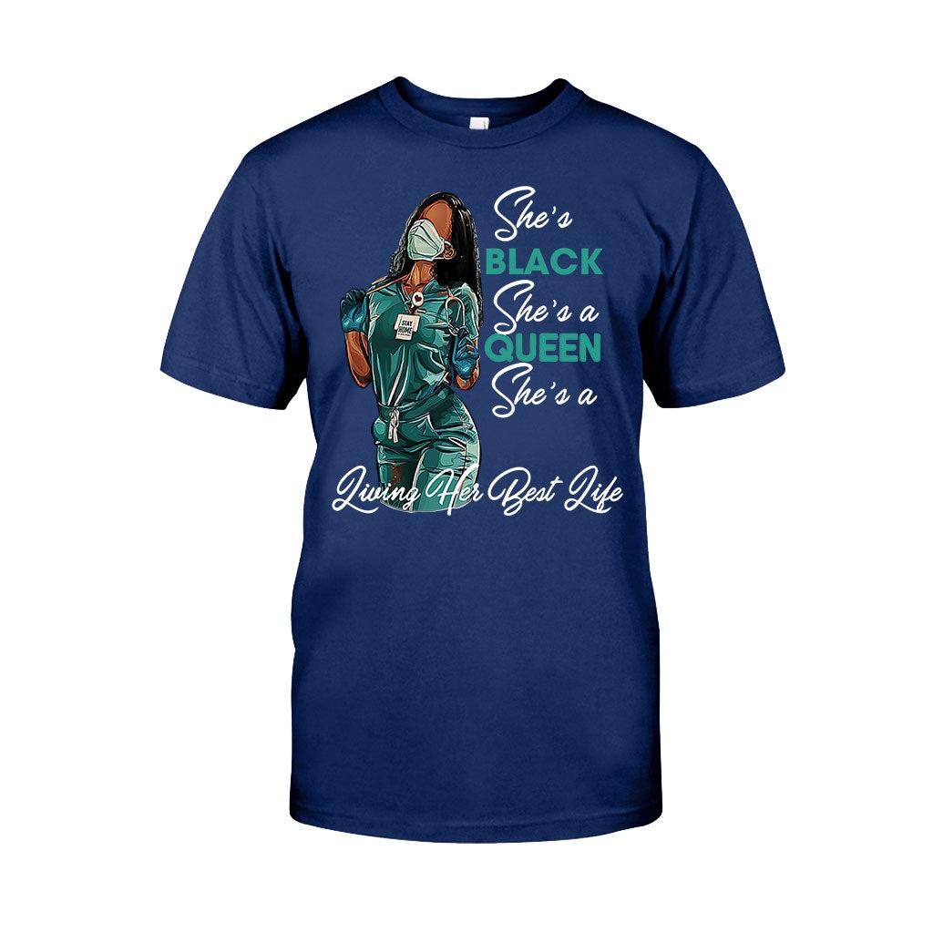 Black Queen – Personalisiertes T-Shirt und Hoodie für Afroamerikanerinnen 1121