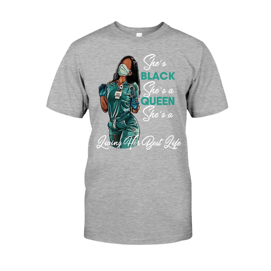 Black Queen – Personalisiertes T-Shirt und Hoodie für Afroamerikanerinnen 1121