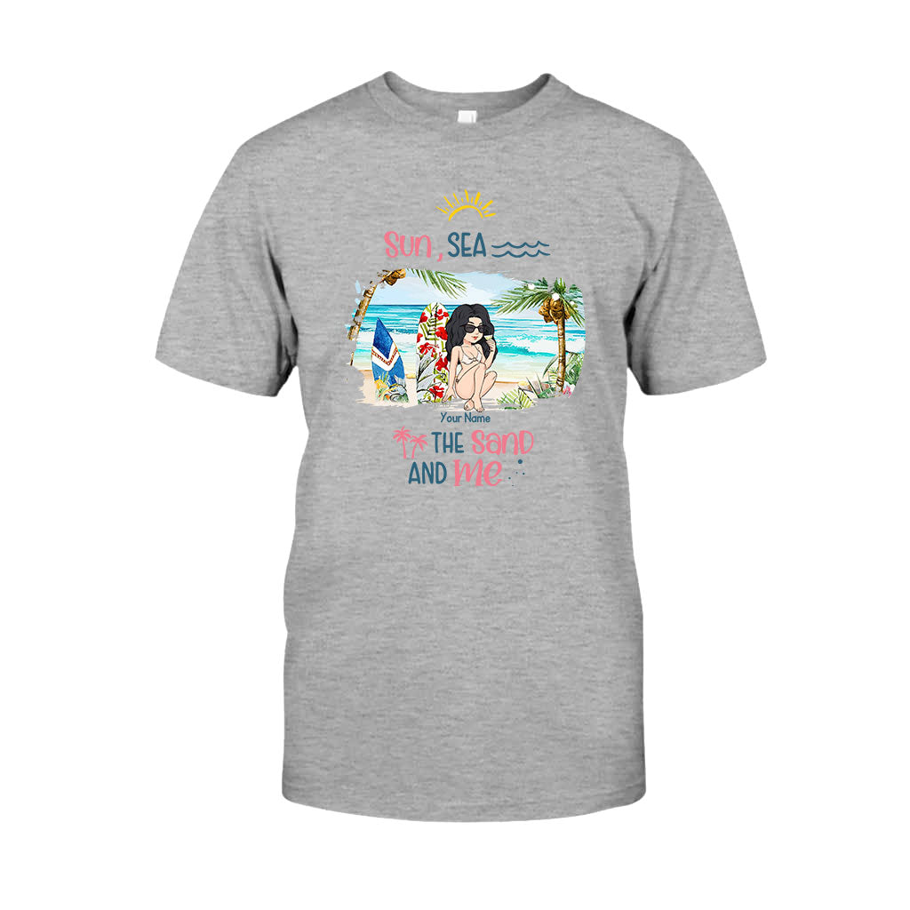 Soleil, mer, sable et moi - T-shirt et sweat à capuche personnalisés pour les amoureux de la mer