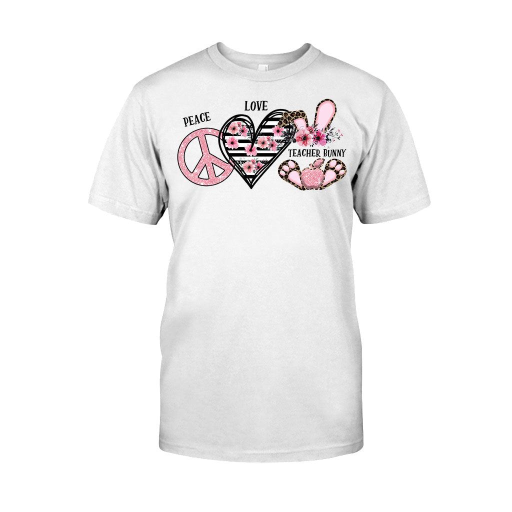 Peace Love One Hip Teacher - Personalized T-shirt and Hoodie