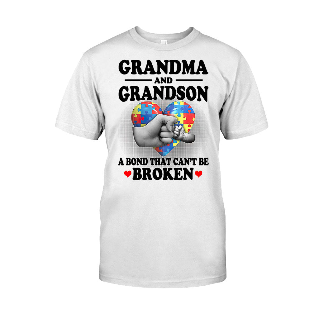 T-shirt et sweat à capuche « Grand-mère et petit-fils » pour la sensibilisation à l'autisme 112021