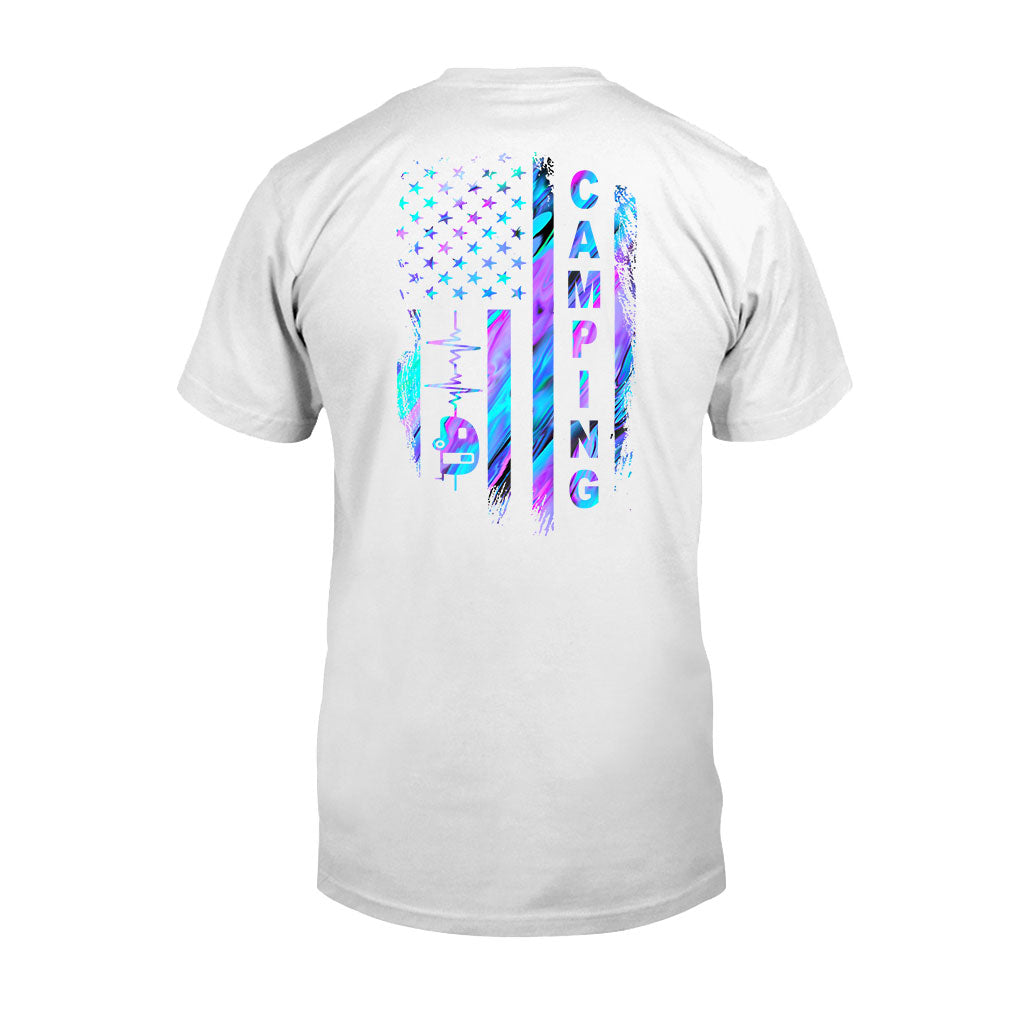 Campingflagge – Hologramm-T-Shirt und Hoodie 1121
