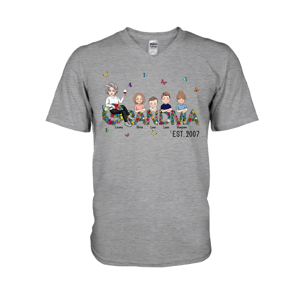 Grandma Since - Personalized Mother's Day Grandma T-shirt and Hoodie