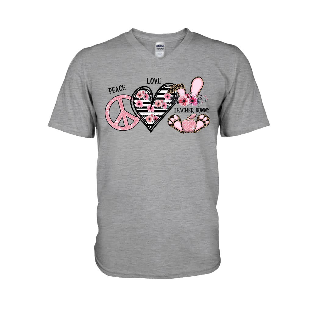 Peace Love One Hip Teacher - Personalized T-shirt and Hoodie