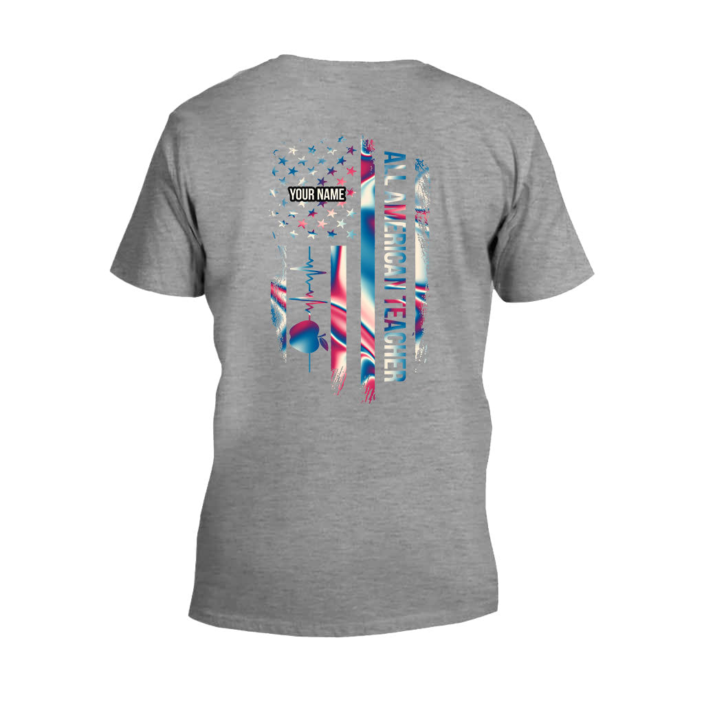 Proud Teacher - Personalized Independence Day T-shirt and Hoodie