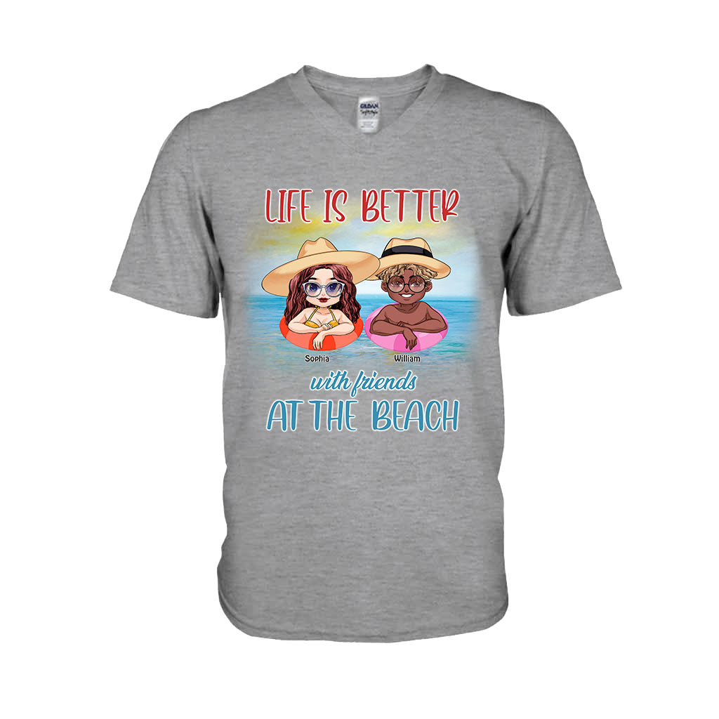 Boire sur mes plages - T-shirt et sweat à capuche personnalisés pour les amoureux de la mer