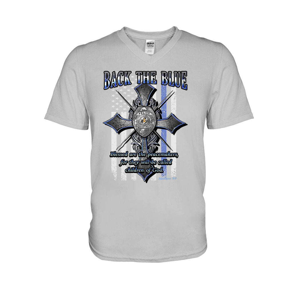 Ligne bleue - T-shirt et sweat à capuche d'agent de police 0621