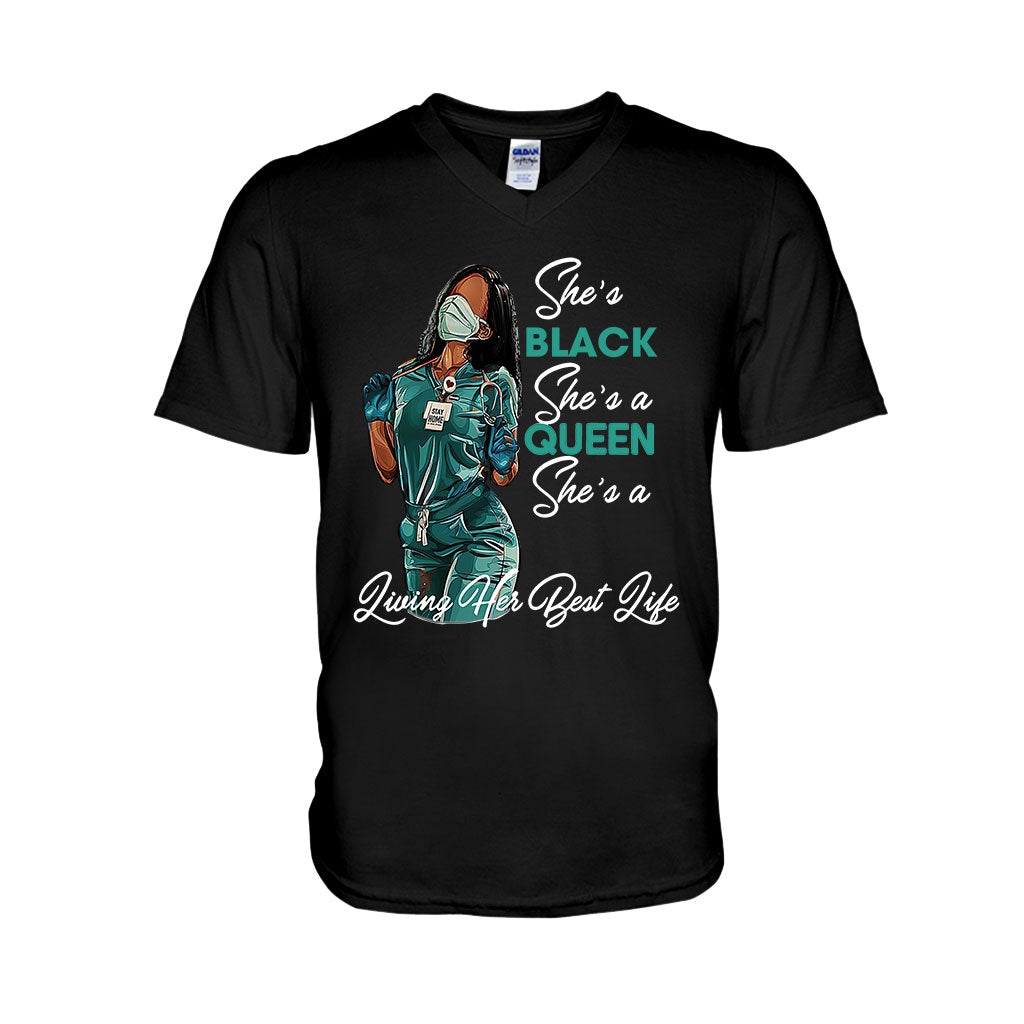 Black Queen – Personalisiertes T-Shirt und Hoodie für Afroamerikanerinnen 1121
