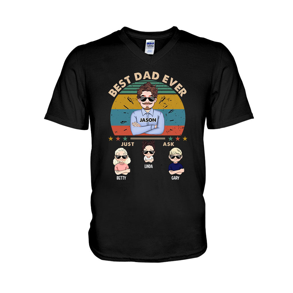 Best Dad Ever - Personalized Father T-shirt and Hoodie