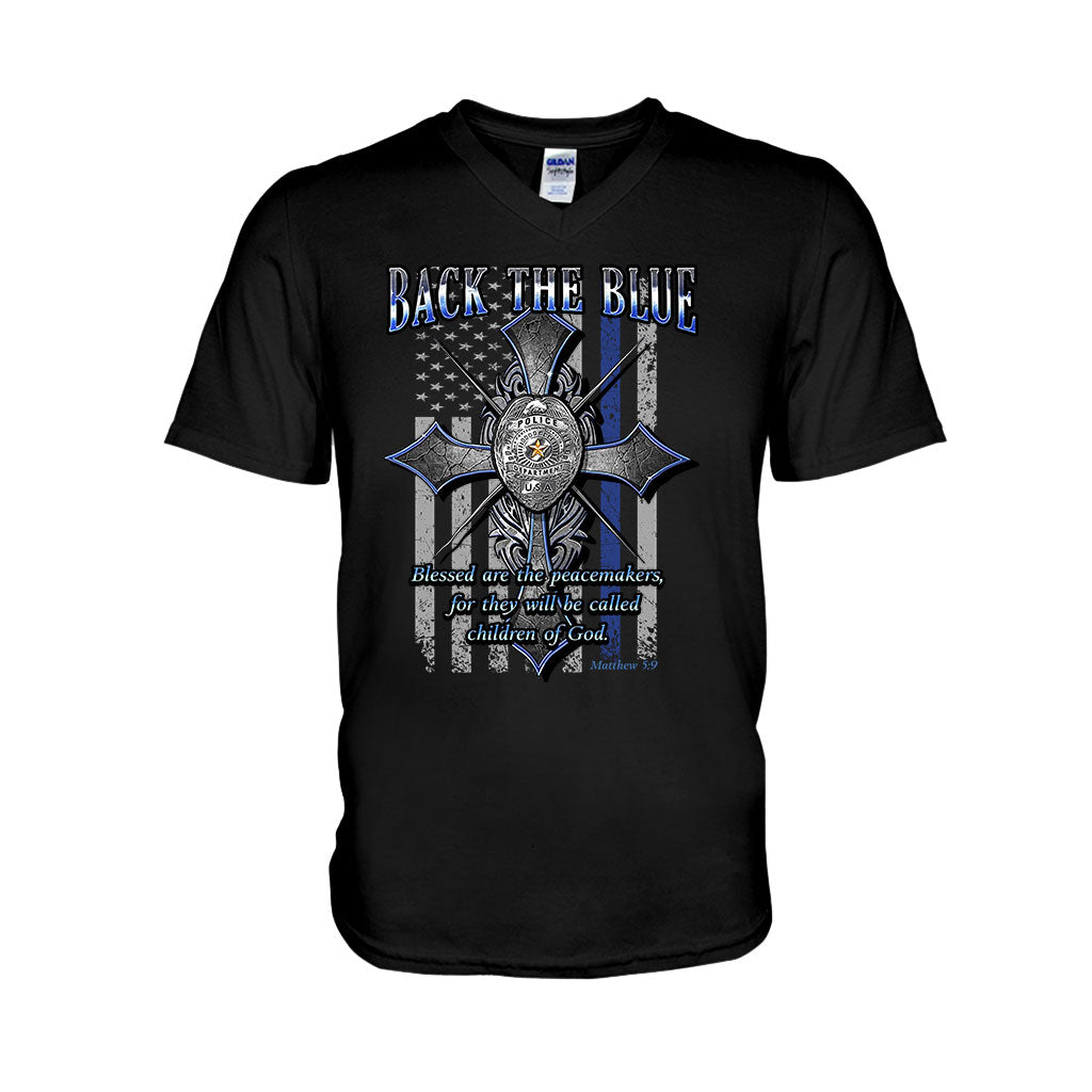 Ligne bleue - T-shirt et sweat à capuche d'agent de police 0621