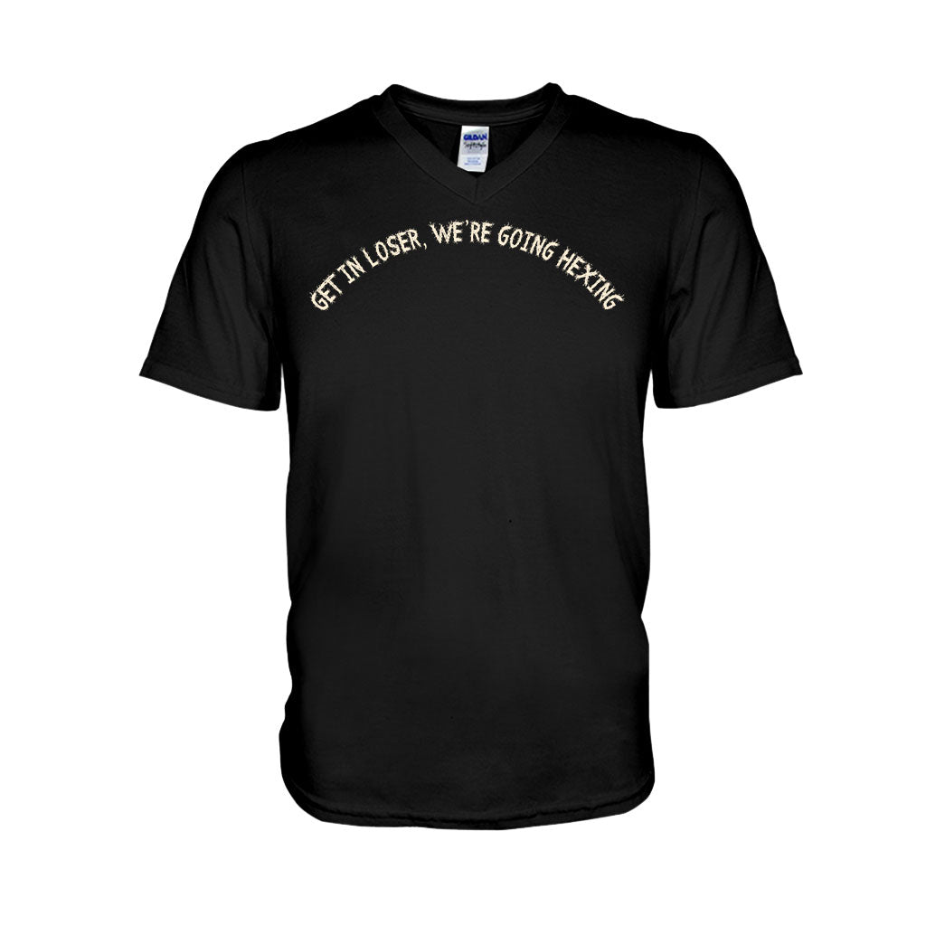 Get In Loser We're Going Hexing Witch - Personalized Halloween T-shirt and Hoodie