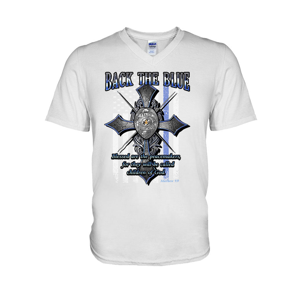 Ligne bleue - T-shirt et sweat à capuche d'agent de police 0621
