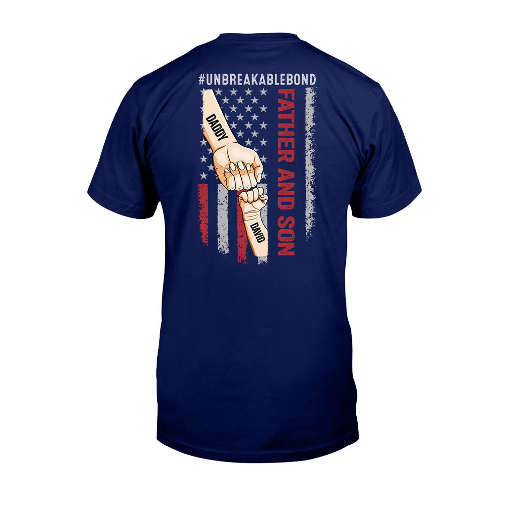 Father Son Unbreakable Bon - Personalized Father T-shirt and Hoodie
