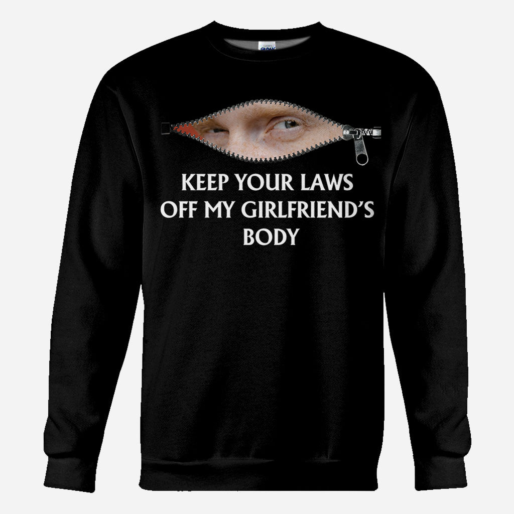 Keep Your Laws Off - Personalized Couple All Over Shirt