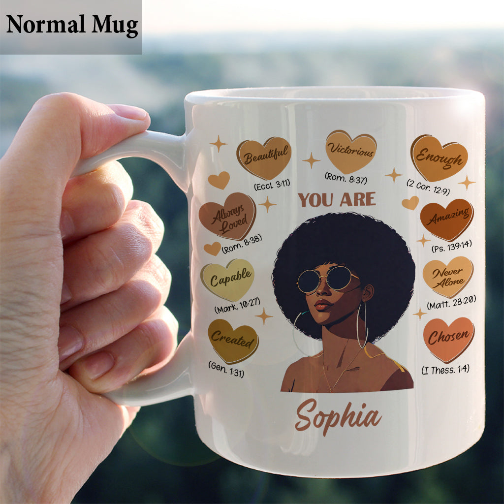 Gott sagte, du seist es – Personalisierte Tasse für Afroamerikaner
