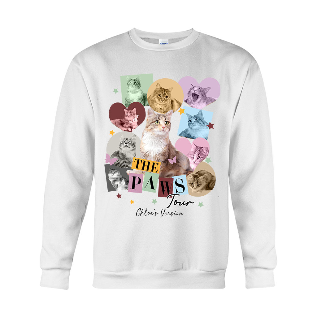 Die Paws Tour – Haustierversion – Personalisiertes Katzen-T-Shirt und Hoodie