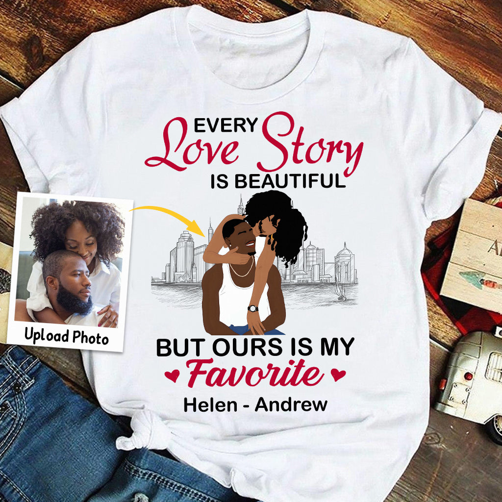 Unsere Geschichte ist meine Lieblingsgeschichte – personalisiertes T-Shirt und Hoodie für Afroamerikaner