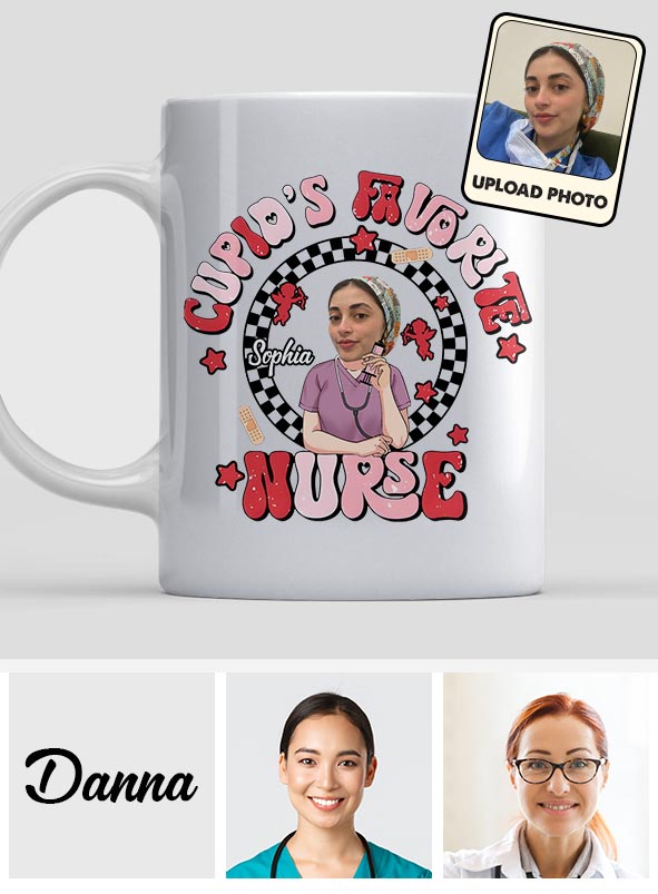 Cupid Favorite Nurse - Personalized Nurse Mug
