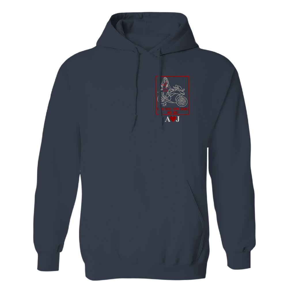 Ride Or Die – Personalisierter Biker-Hoodie mit Stickerei
