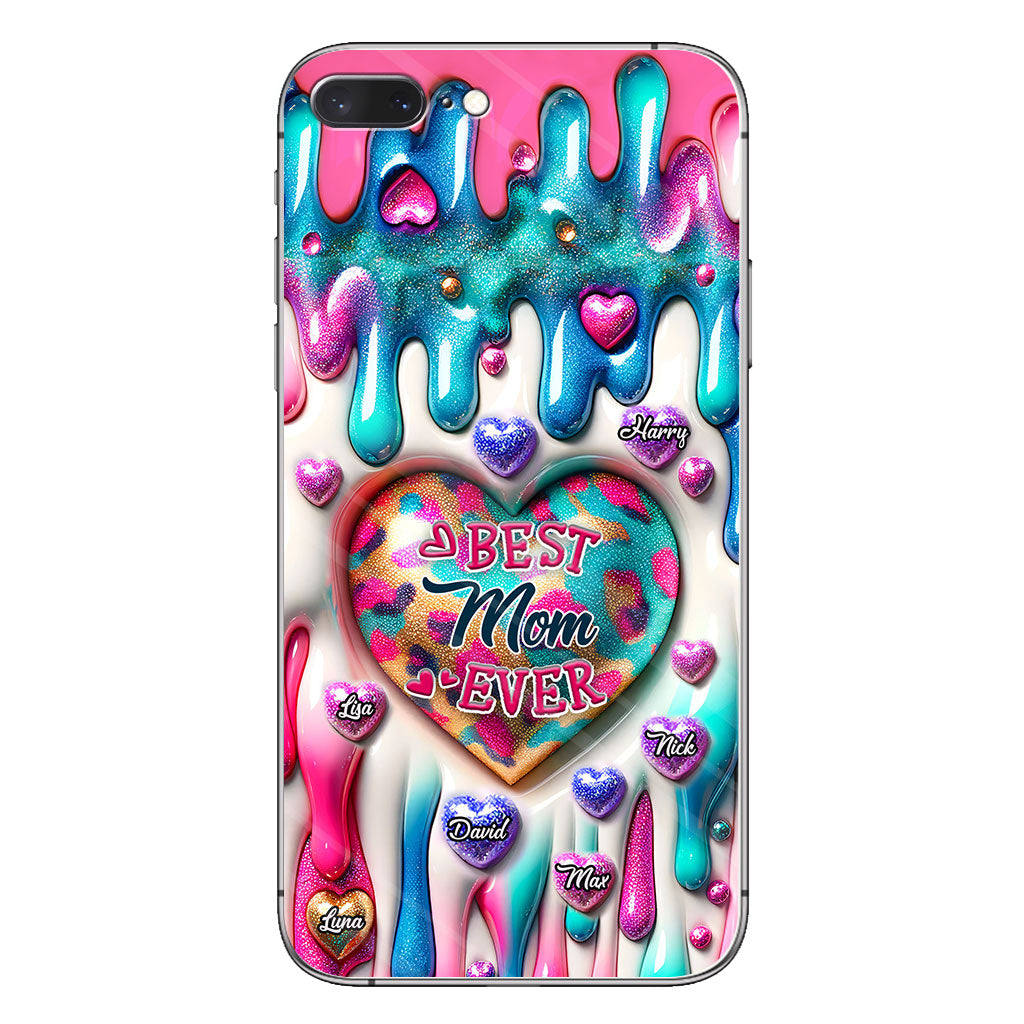 Best Mom Grandma Ever - Personalized Mother Clear Phone Case