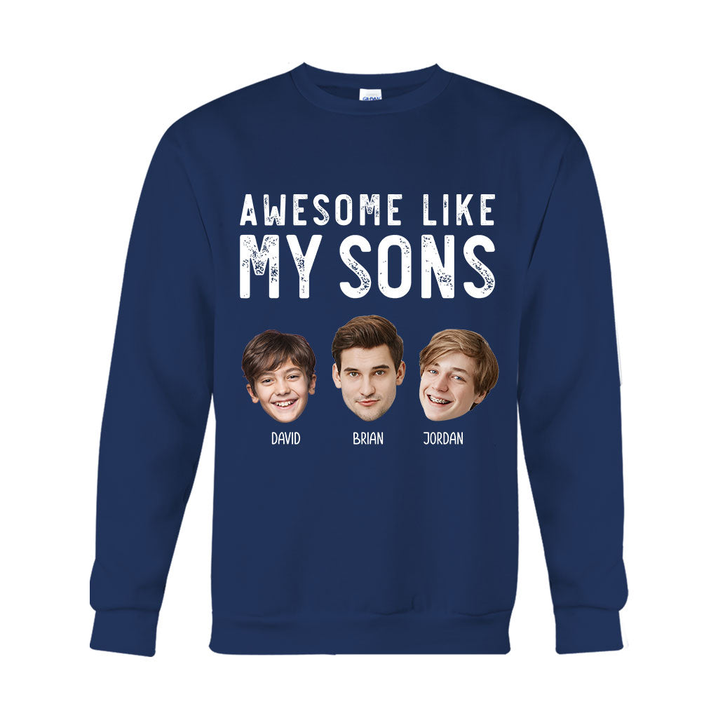 Awesome Like My Children - Personalized Father T-shirt And Hoodie