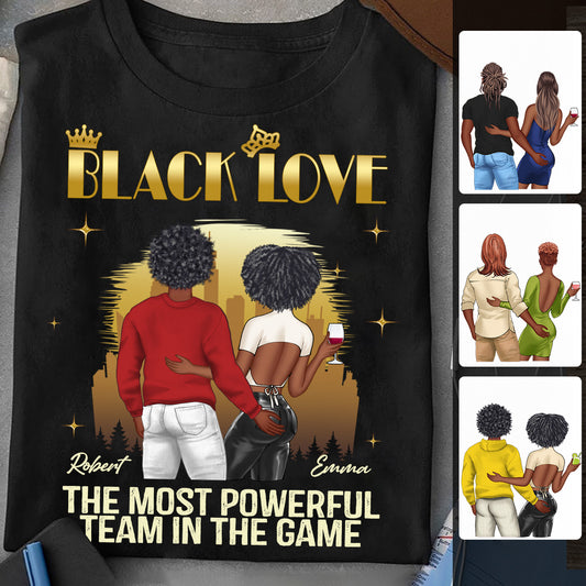 Black Love - Personalized Couple T-shirt And Hoodie