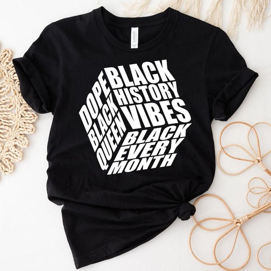 Schwarze Geschichte – Personalisiertes T-Shirt und Hoodie für Afroamerikaner