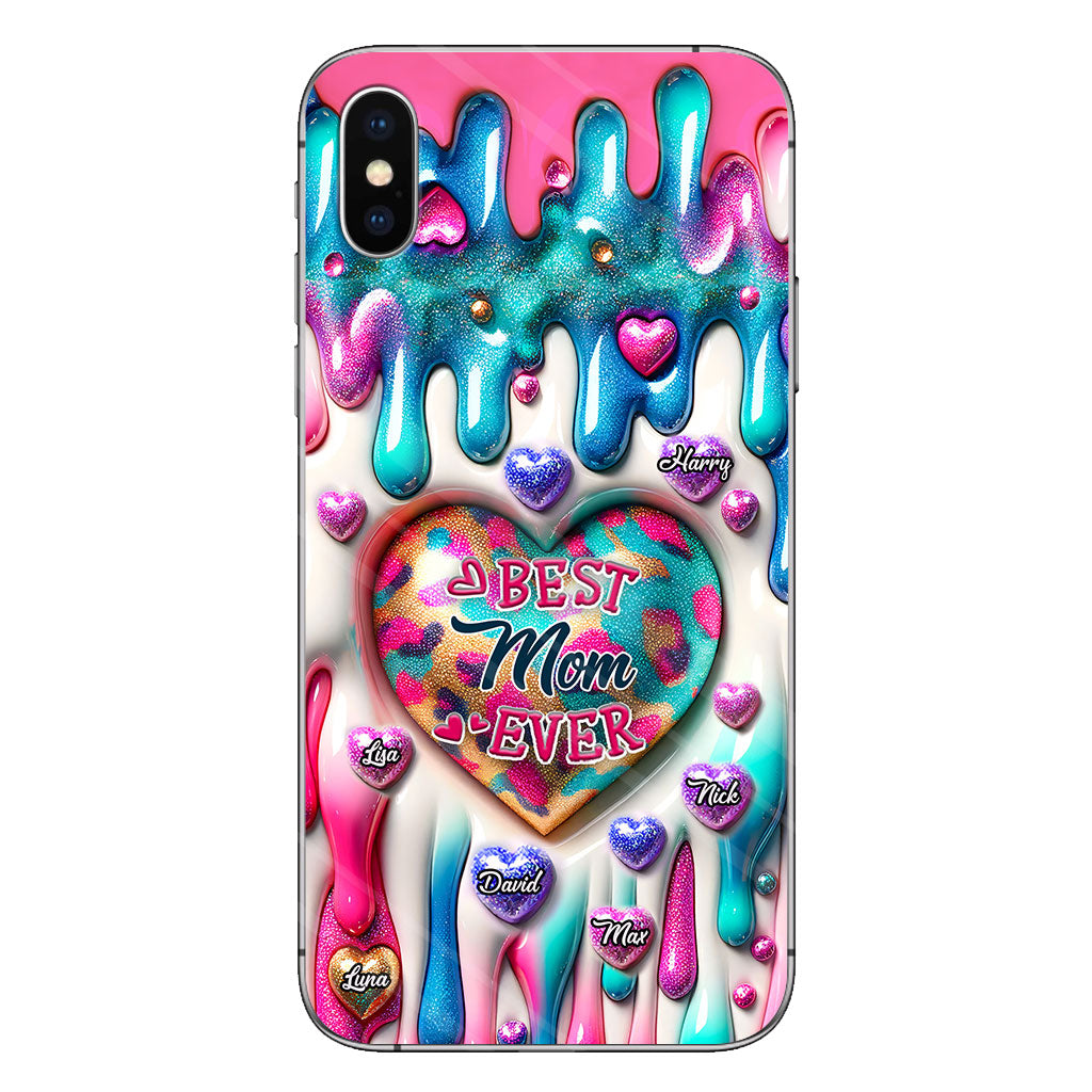 Best Mom Grandma Ever - Personalized Mother Clear Phone Case