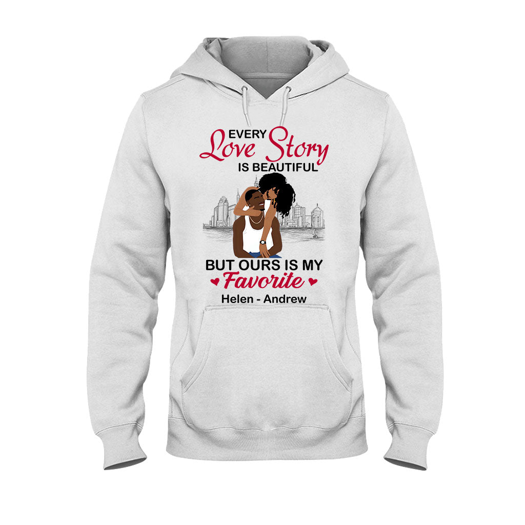 Unsere Geschichte ist meine Lieblingsgeschichte – personalisiertes T-Shirt und Hoodie für Afroamerikaner