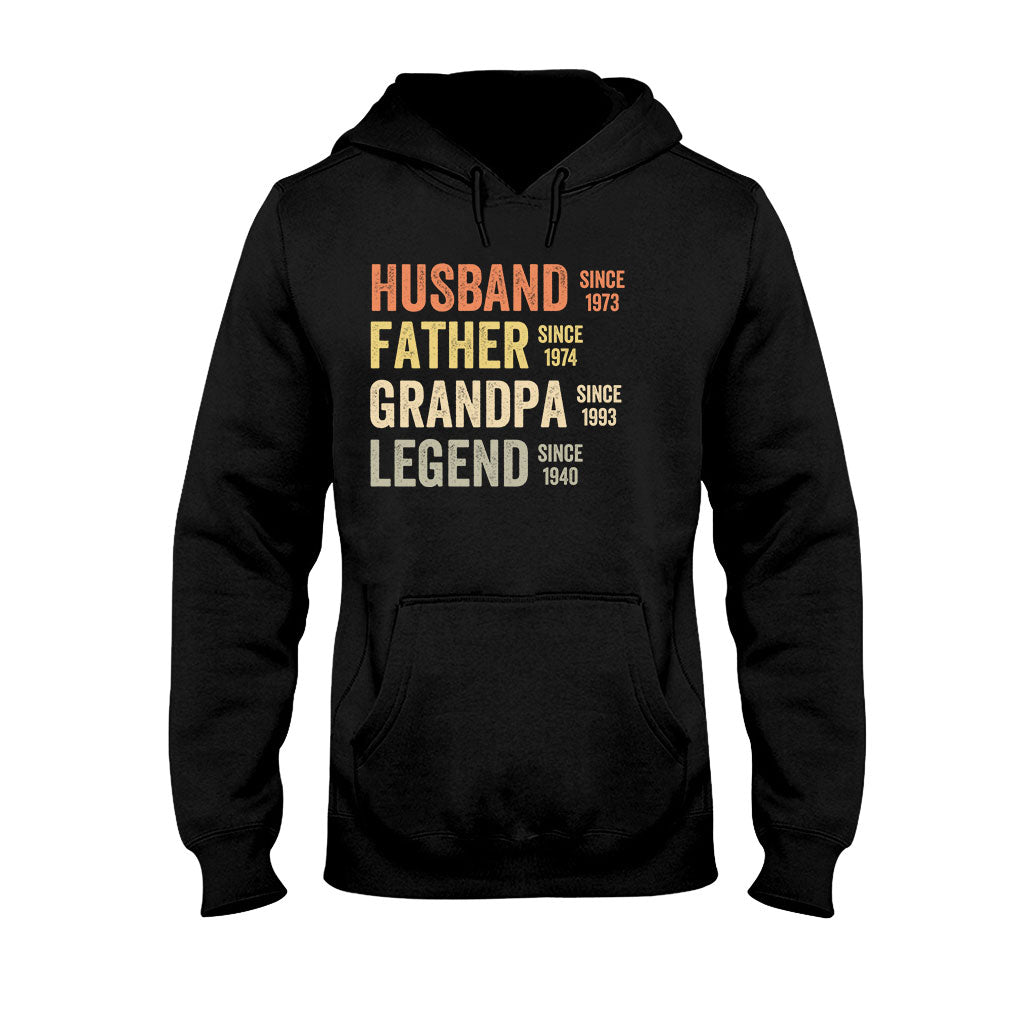 Dad Grandpa Legend - Personalized Father T-shirt And Hoodie