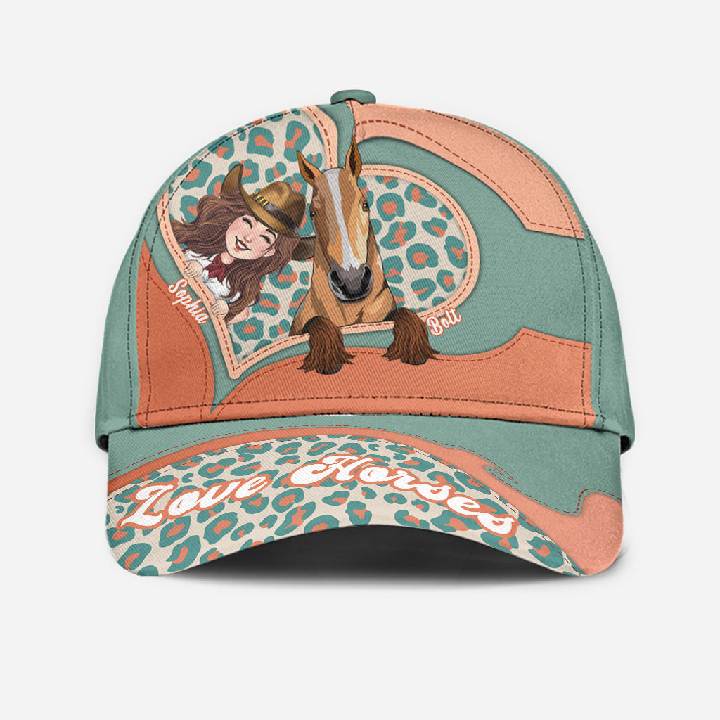Pensez aux chevaux - Casquette classique personnalisée à motif cheval