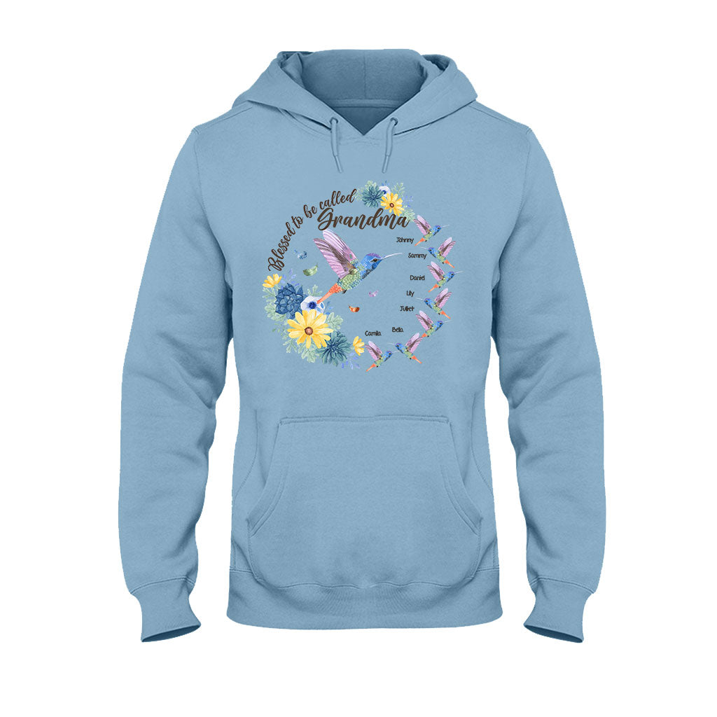 Gesegnet, Oma Nana Gigi genannt zu werden – Personalisiertes Oma-T-Shirt und Hoodie