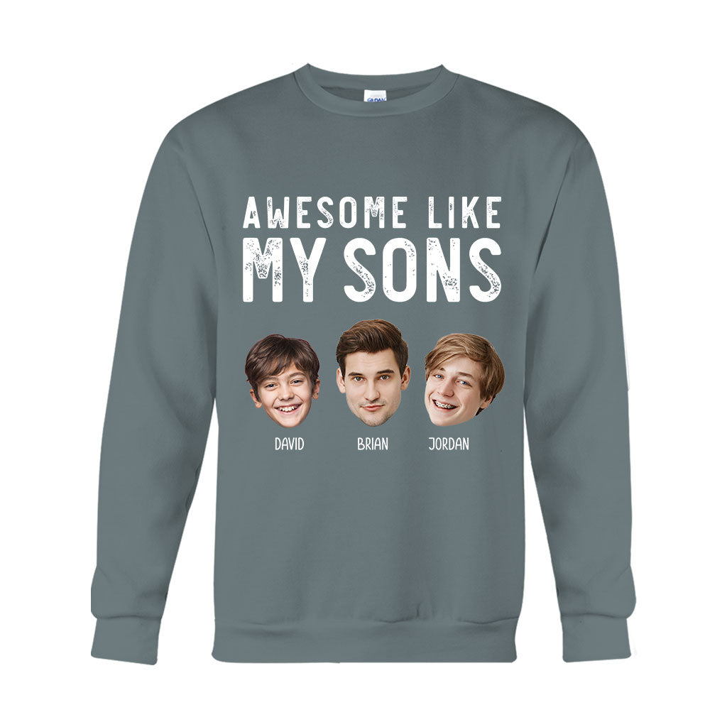 Awesome Like My Children - Personalized Father T-shirt And Hoodie