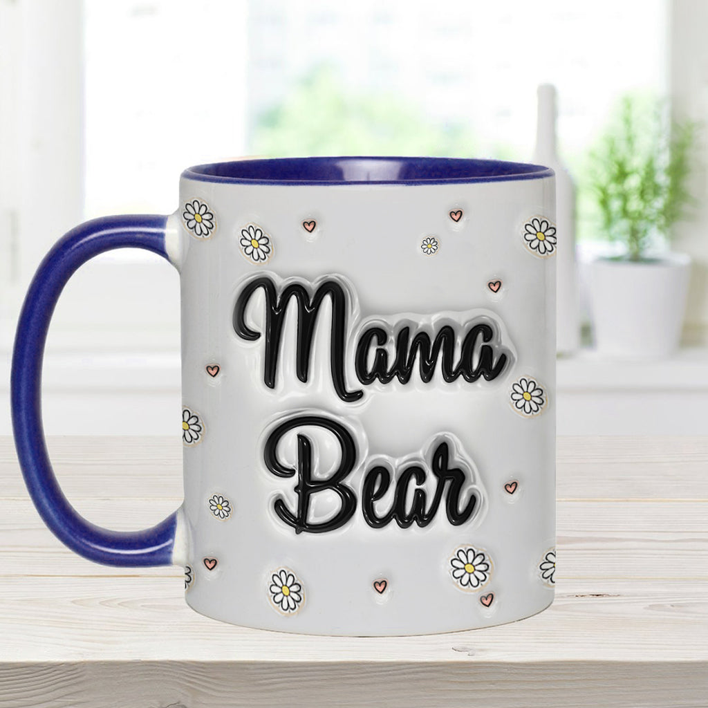 Mama Bear Inflated - Personalized Mother Accent Mug