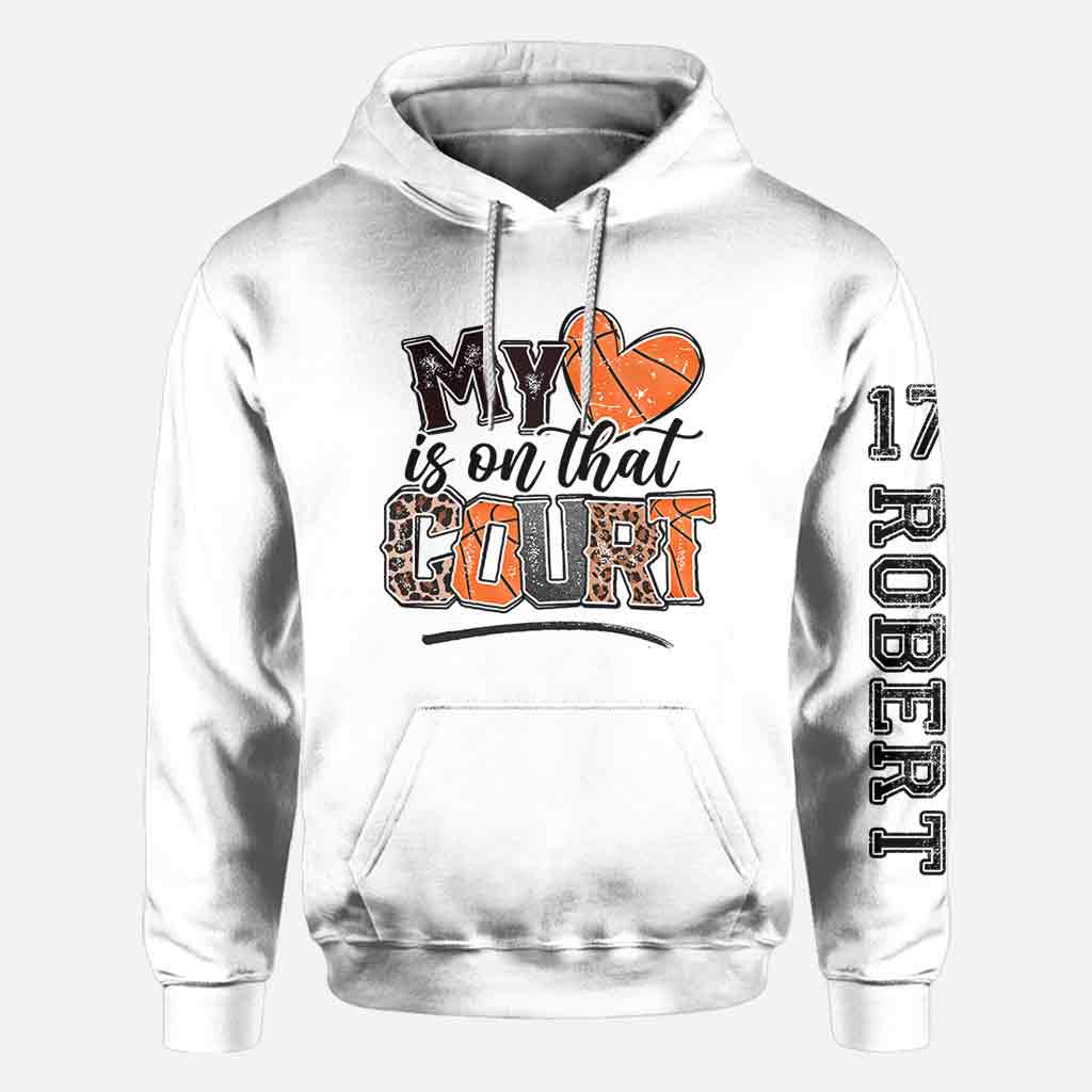 Mein Herz schlägt für diesen Basketballplatz – Personalisiertes Basketball-Shirt