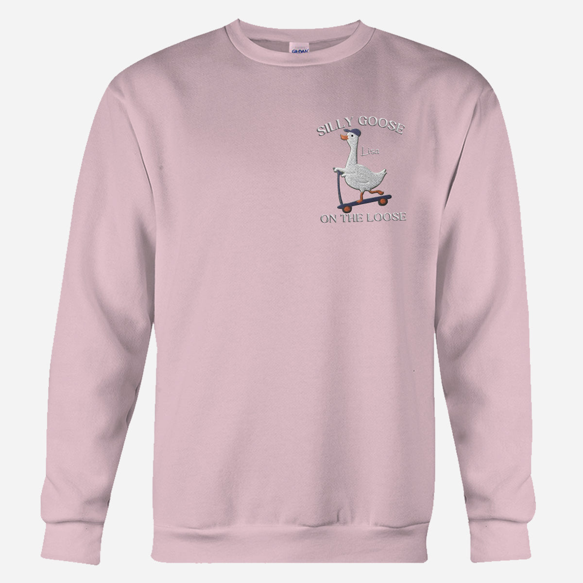 Besticktes Sweatshirt mit sarkastischem Spruch – Personalisierter Pullover mit Stickerei