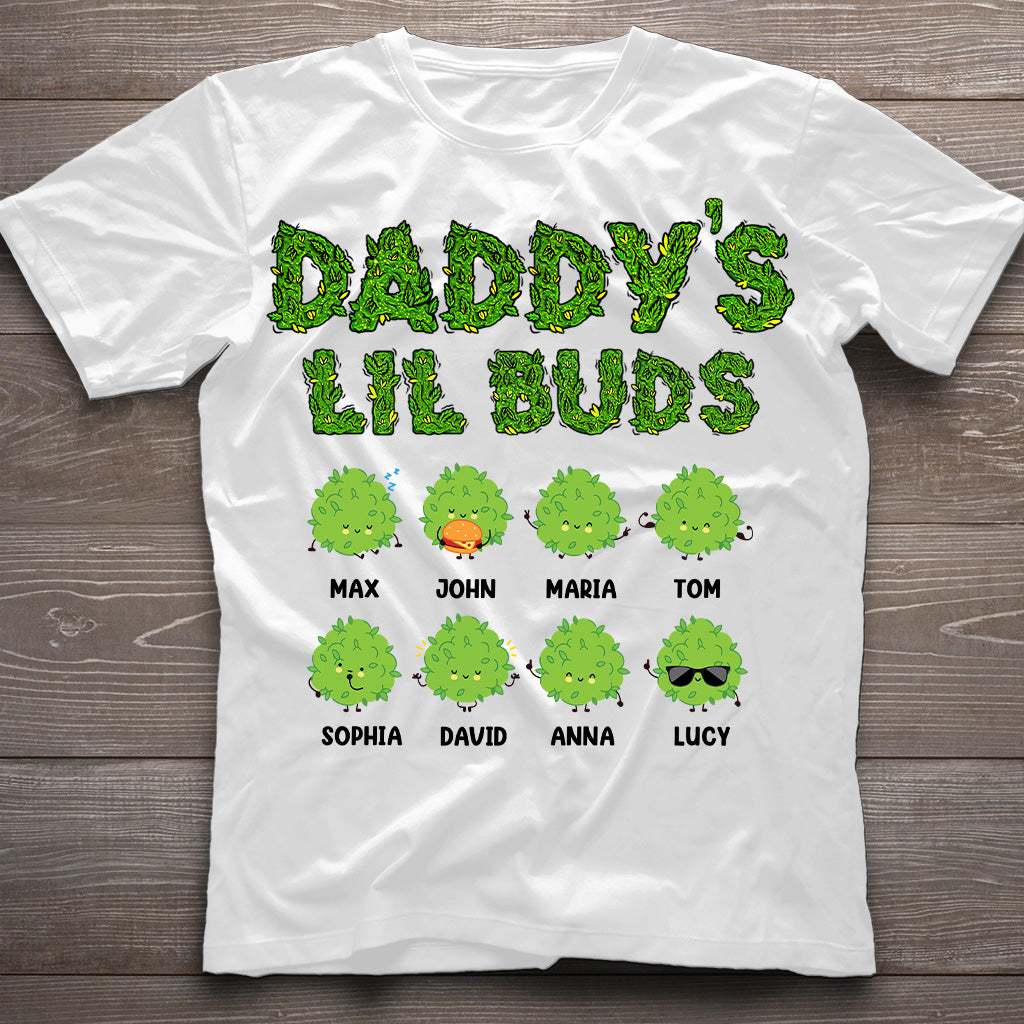 Daddy's Lil Buds - Personalized Weed T-shirt And Hoodie