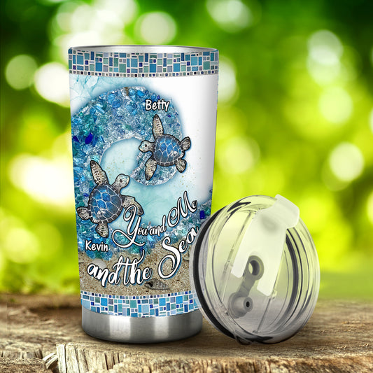 Turtle Sea Glass - Personalized Turtle Tumbler