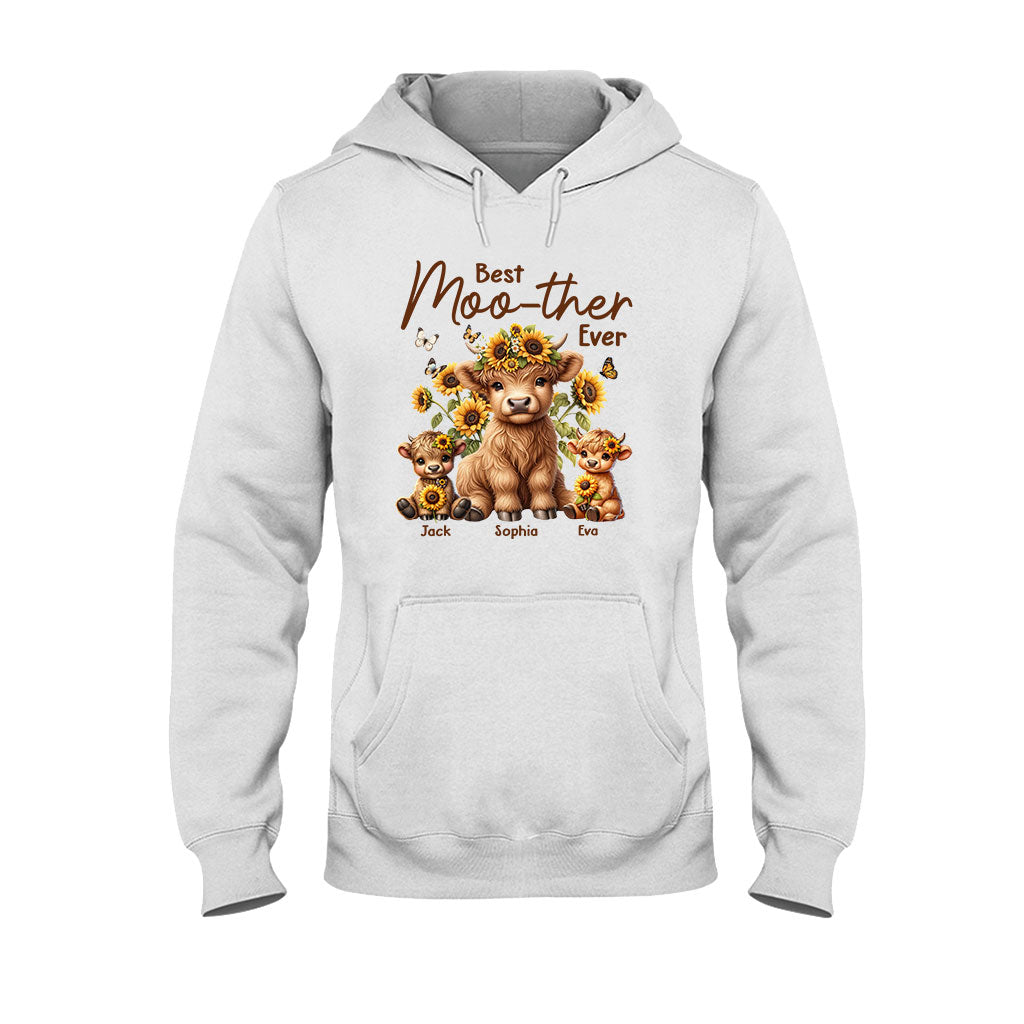 Best Moo-ther Ever - Personalized Mother T-shirt And Hoodie