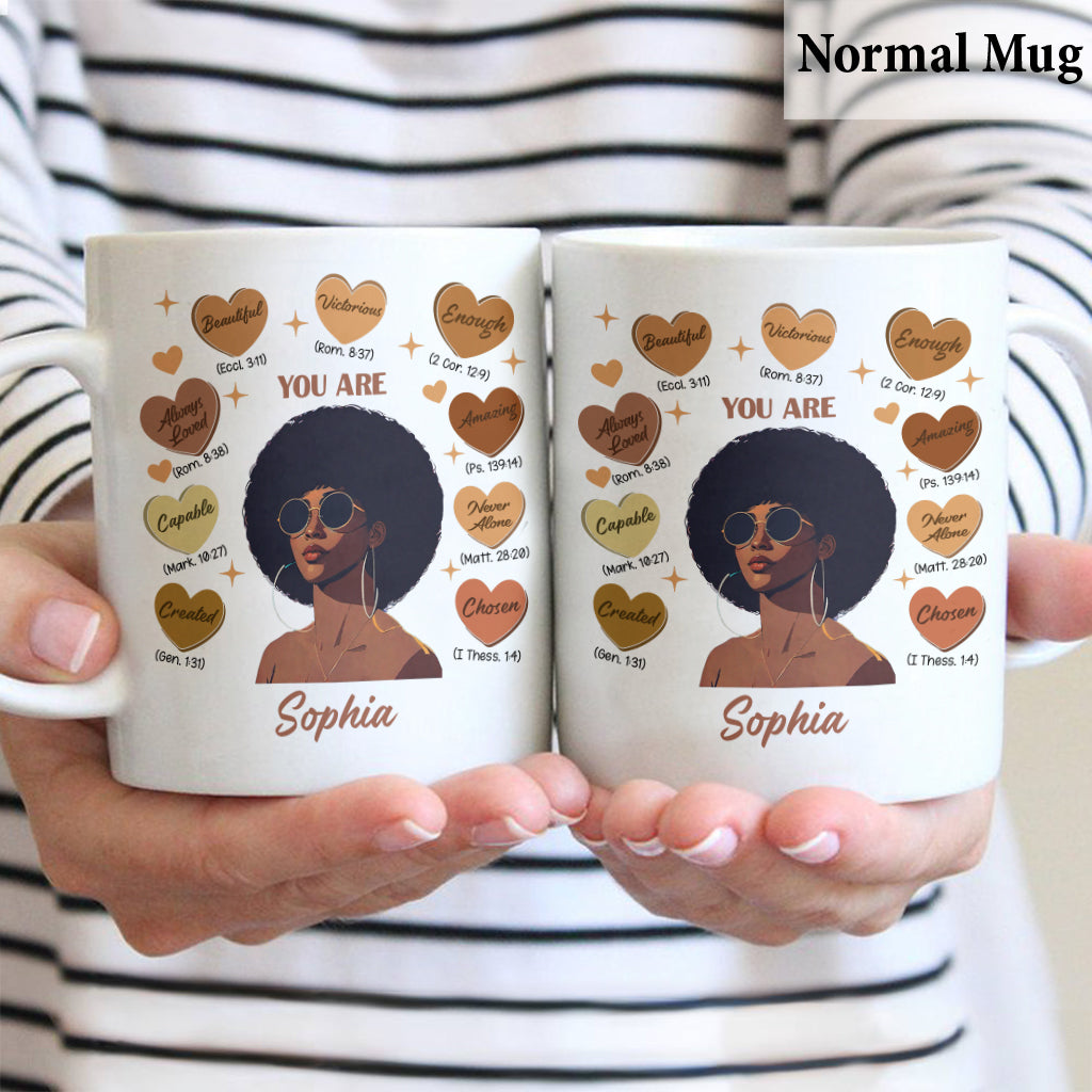 Gott sagte, du seist es – Personalisierte Tasse für Afroamerikaner