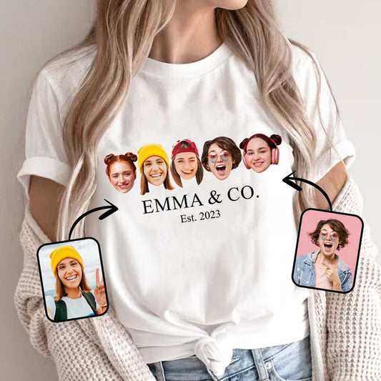 Besties & Co. Face Custom - Personalized Bestie T-shirt And Hoodie