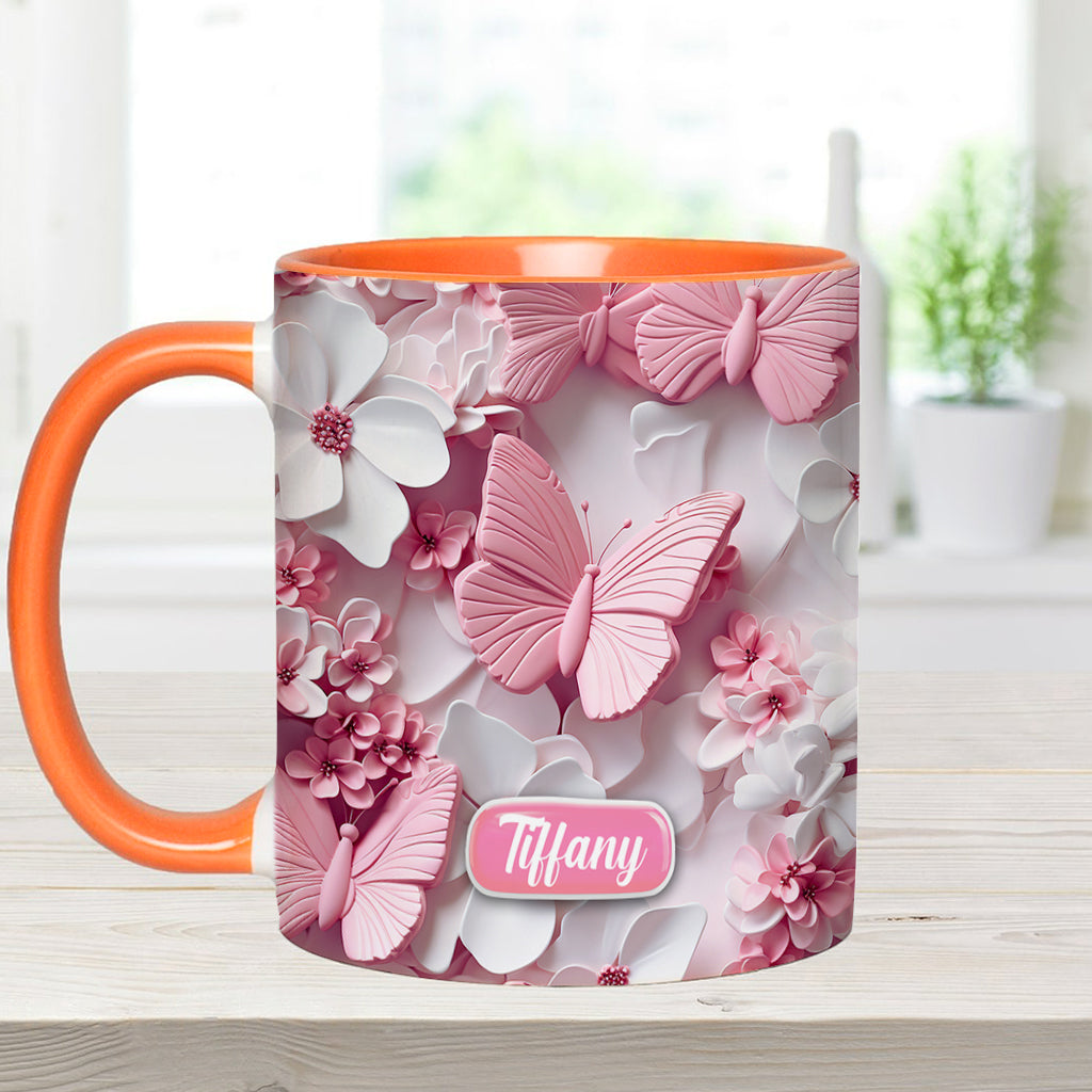 Wunderschöne Schmetterlinge – Personalisierte Tasse mit Schmetterlingsmotiv