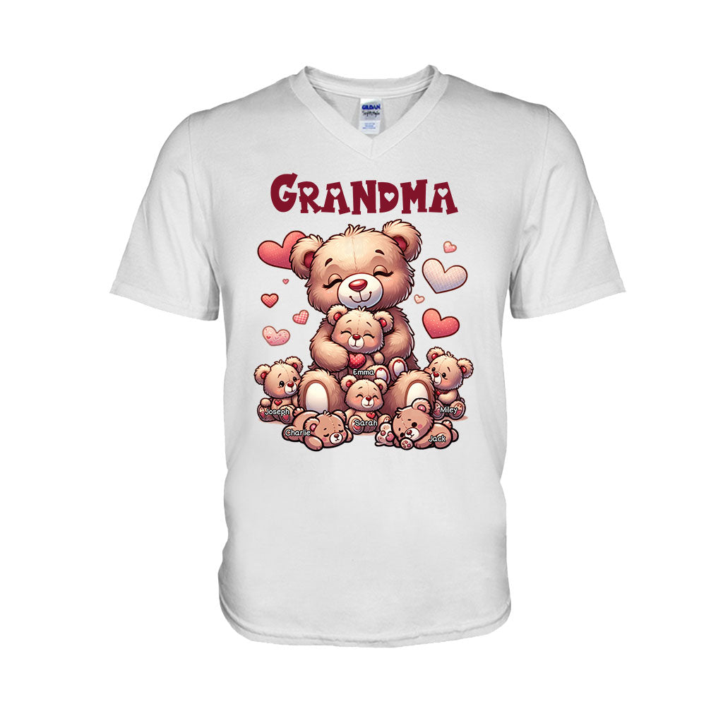 Grandma Bear - Personalized Grandma T-shirt And Hoodie