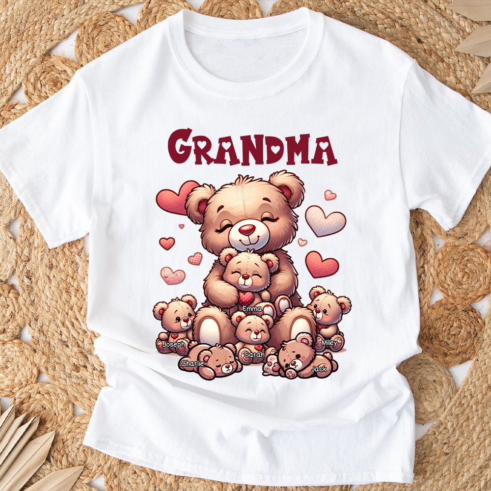 Grandma Bear - Personalized Grandma T-shirt And Hoodie